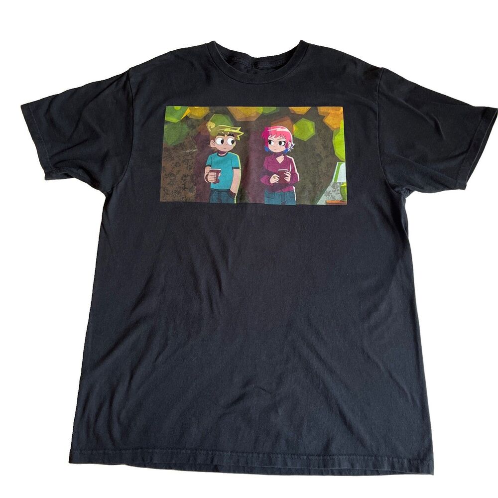 Scott Pilgrim Vs The World T-Shirt Mens M 41 Black Graphic Anime Ripple Junction